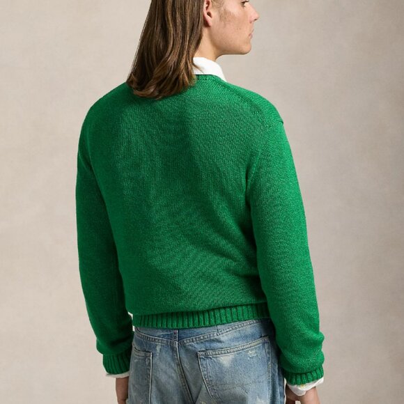 Polo Ralph Lauren Polo Bear Tennis Sweater Men’s Large Green Iconic Knit N - Picture 4 of 11